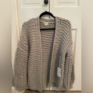 Oversized gray sweater